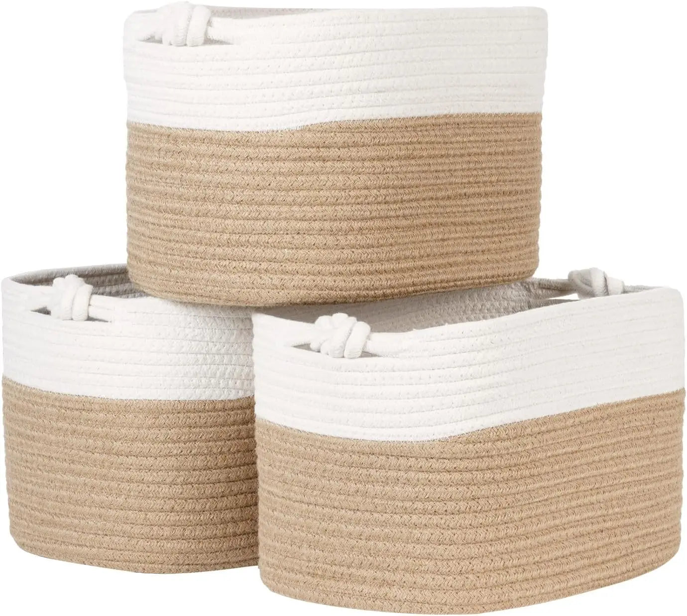 Willow Haven Woven Jute Storage Basket Set