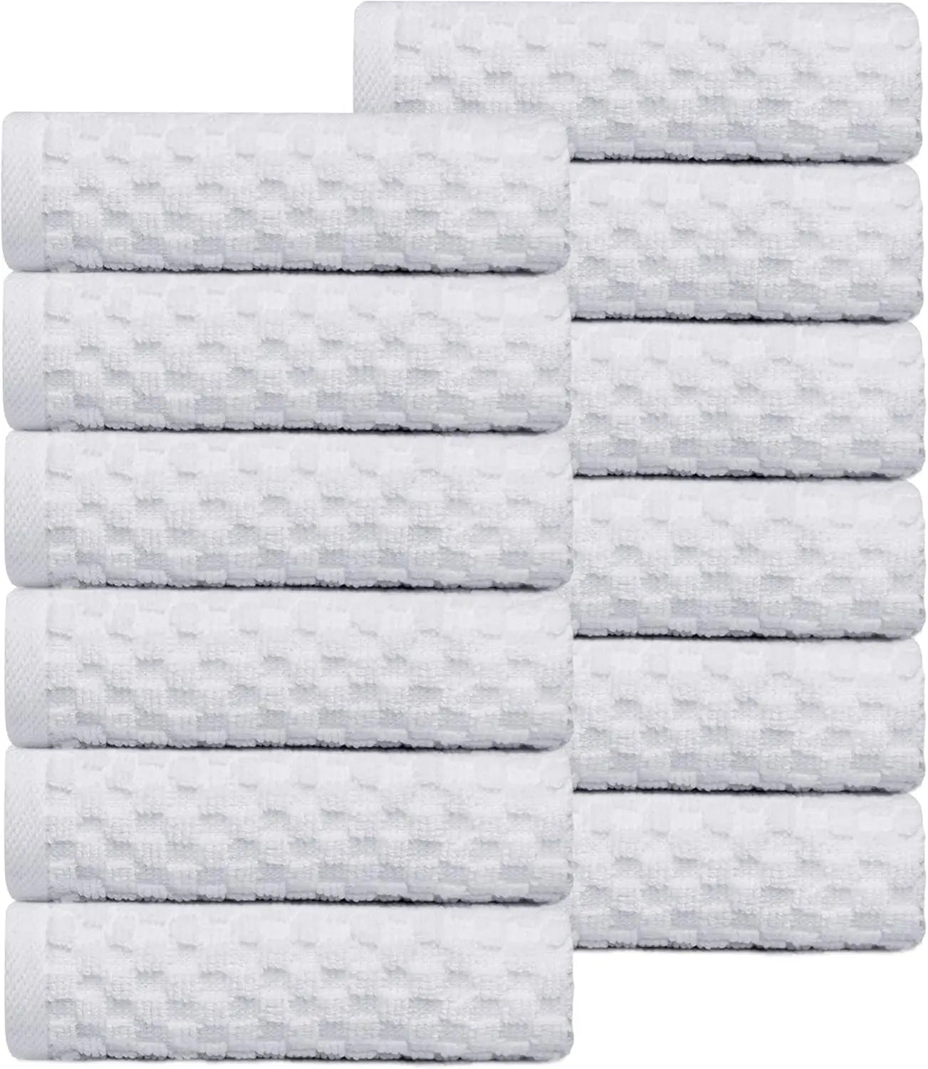Serenity Waffle Weave Spa Washcloth Set