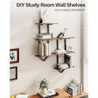 Heritage Geometric Floating Wall Shelves