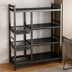 Haven Ridge Rolling Kitchen Storage Cart – 4 Tier Organizer