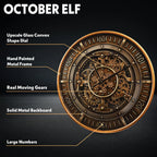 Heritage Steampunk Gear Wall Clock – 24 Inch Antique Gold
