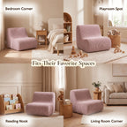 Lightweight Kids' Corduroy Lounge Sofa