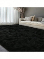 Plush Long-Pile Shag Area Rug with Non-Slip Backing