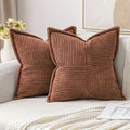 Willow Ridge Corduroy Striped Pillow Cover Set – 2 Piece