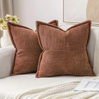 Willow Ridge Corduroy Striped Pillow Cover Set – 2 Piece