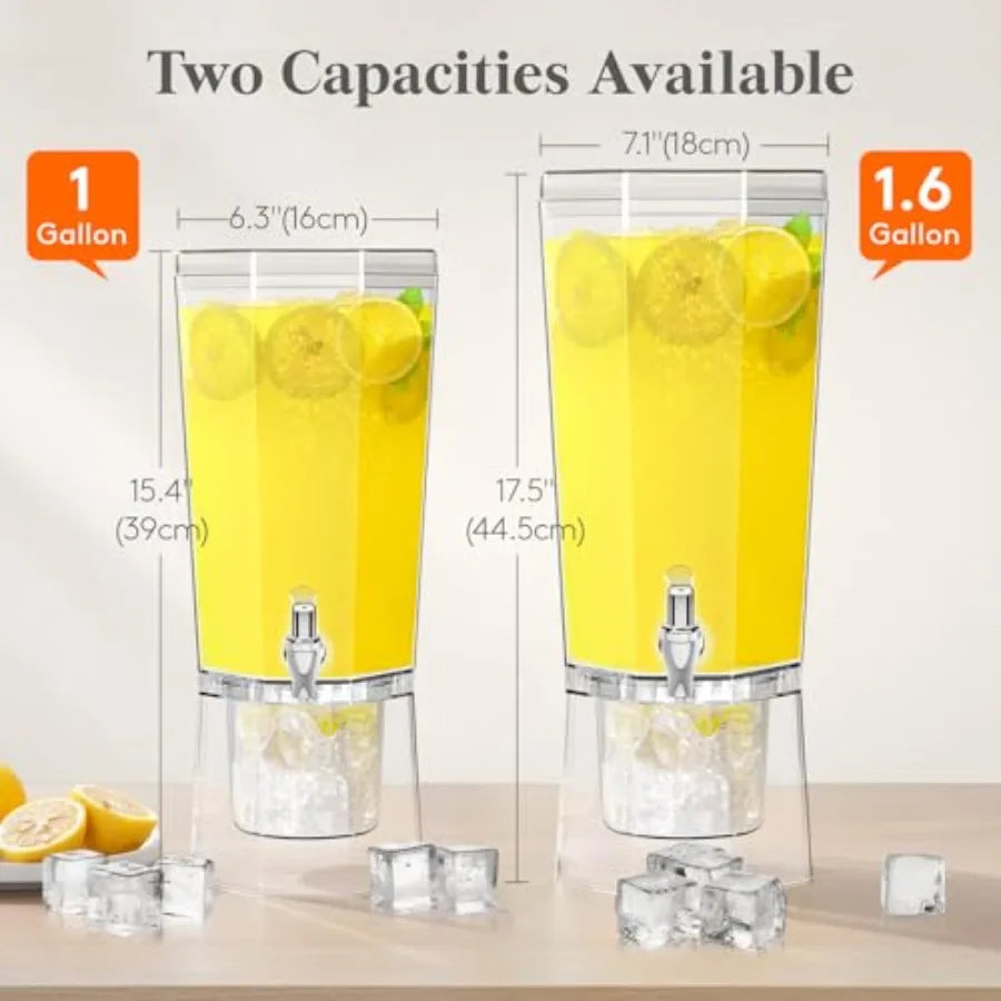 Haven Ridge Entertain Beverage Dispenser Set with Stands – 2 Piece