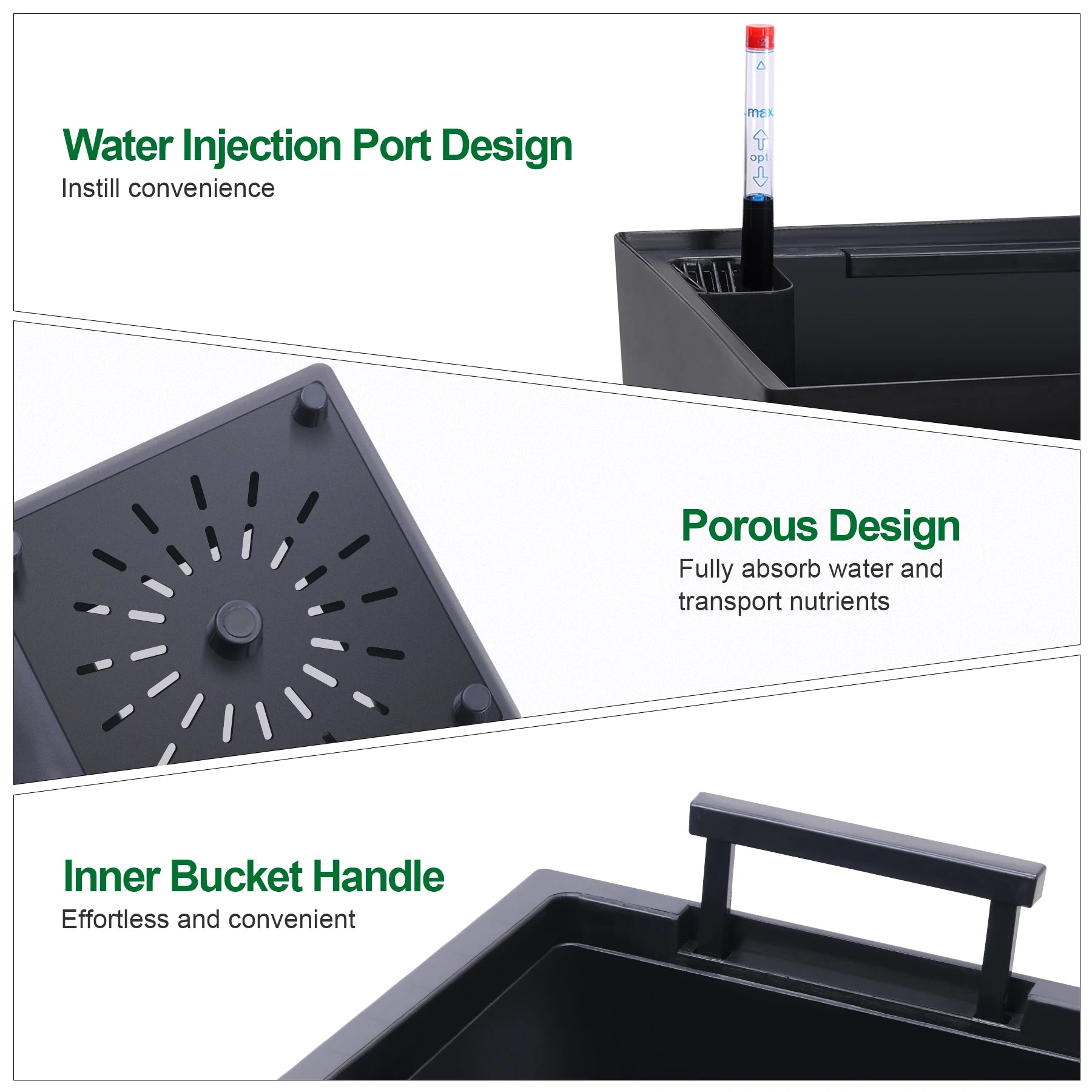 Haven Ridge Self-Watering Planter Pot Set – 2 Piece