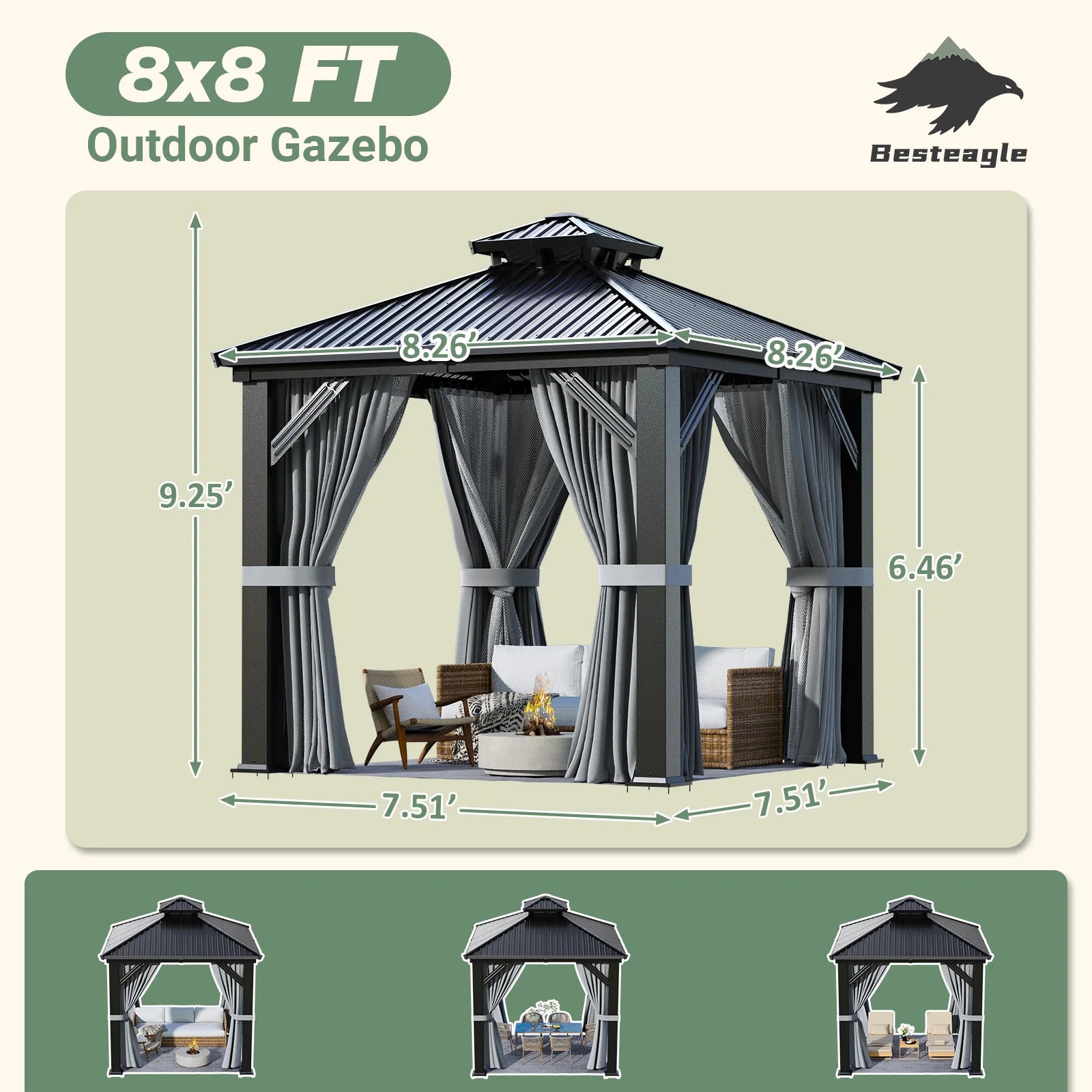 Grandview Hardtop Gazebo