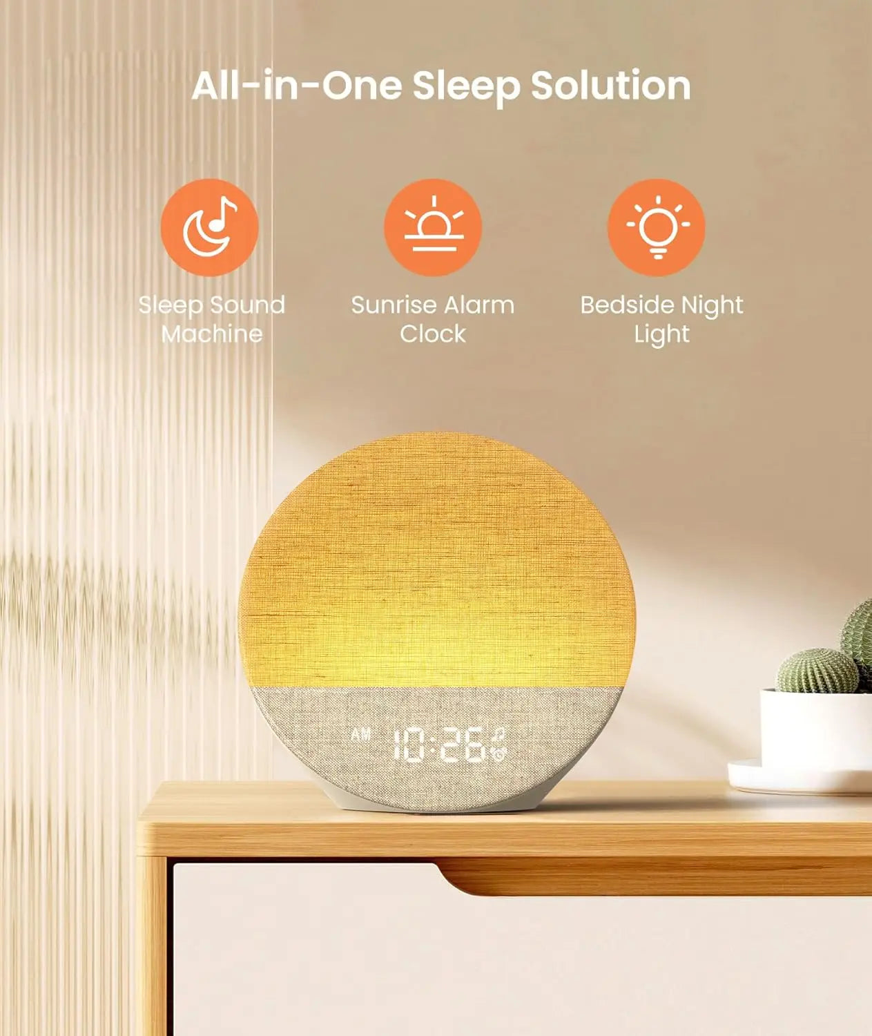 Sunrise Glow Smart Alarm Clock & Sound Machine