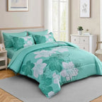 Coastal Bloom 7-Piece Floral Comforter Set