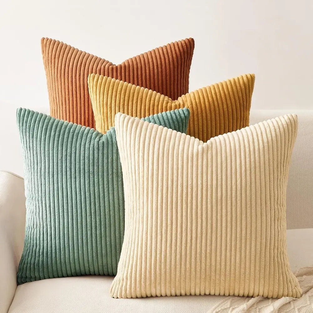 Willow Haven Velvet Boho Pillow Cover Set – 4 Piece