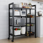 Haven Ridge Rolling Kitchen Storage Cart – 4 Tier Organizer