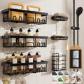 HavenHarbor 6-Piece Adhesive Shower Caddy Organizer Set