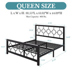Iron Haven Vintage Metal Platform Bed Frame