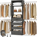 Expandable Walk-In Closet System with 4 Drawers