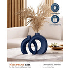 Midnight Harbor Donut Ceramic Vase Set – 2 Piece
