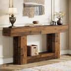 Farmhouse 2-Tier Console Table