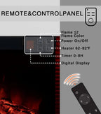 Aurora Vista 60-Inch 3-Sided Electric Fireplace