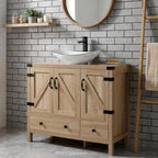 Aspen Grove 36" Bathroom Vanity with Ceramic Sink & Faucet Set