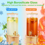 Haven Ridge Entertain 1.5-Gallon Glass Beverage Dispenser Set – 2 Piece
