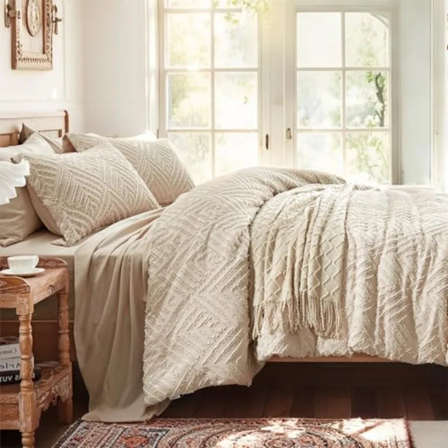 Haven Ridge Willow 7-Piece Tufted Boho Comforter Set