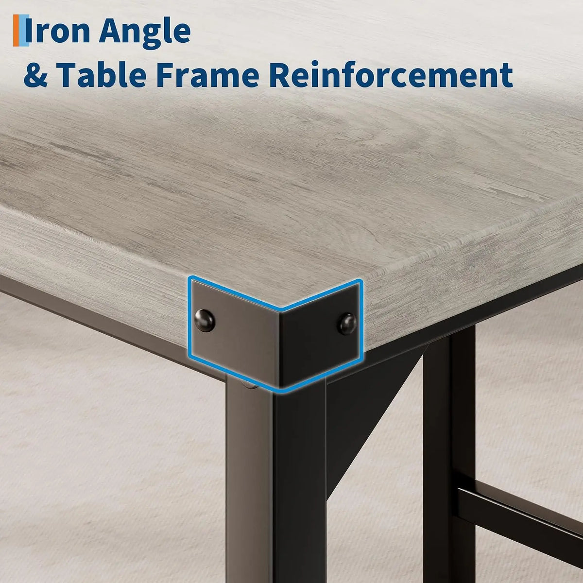 Garvee Mid-Century 3-Piece Dining Table Set