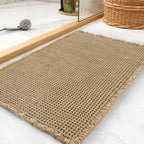 Haven Waffle Tassel Bath Rug Set