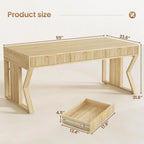 Ashton Executive 55" Home Office Desk with Storage Drawers