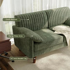 Willowhaven Deep Seat Chenille Loveseat Sofa