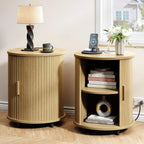 Haven Ridge Fluted Round End Table Set