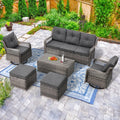 Harbor Pointe 6-Piece Swivel Patio Conversation Set