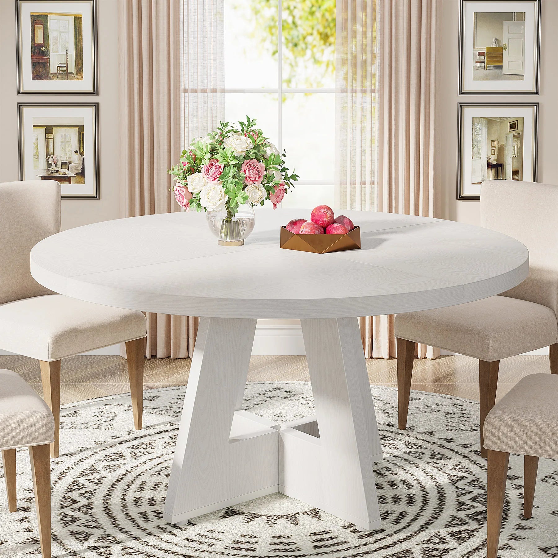 Heritage Round Farmhouse Dining Table