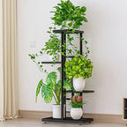 HavenHarbor 4-Tier Metal Plant Stand – Indoor & Outdoor Corner Plant Display Shelf