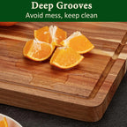 Timber Grove Acacia Butcher Block Cutting Board