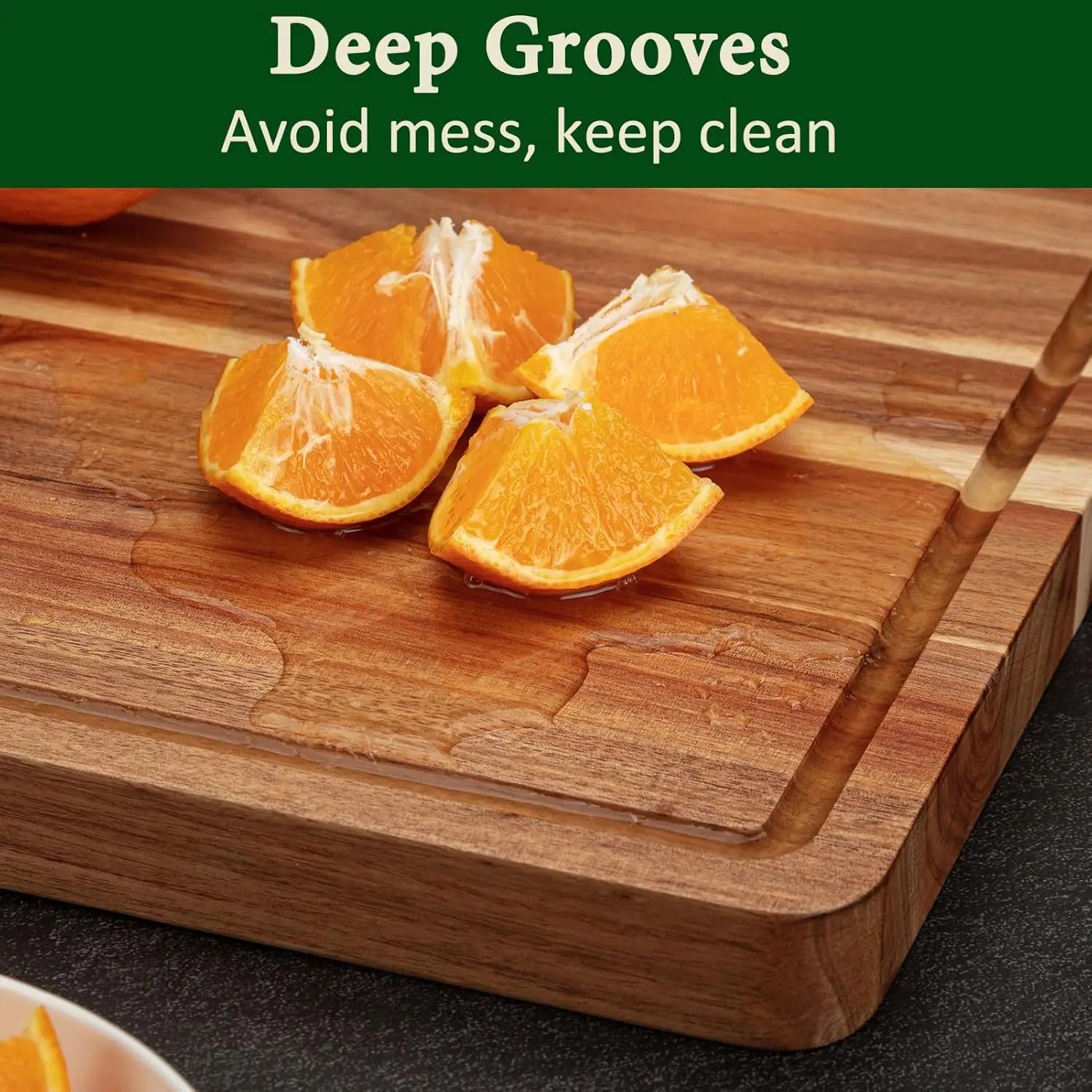 Timber Grove Acacia Butcher Block Cutting Board