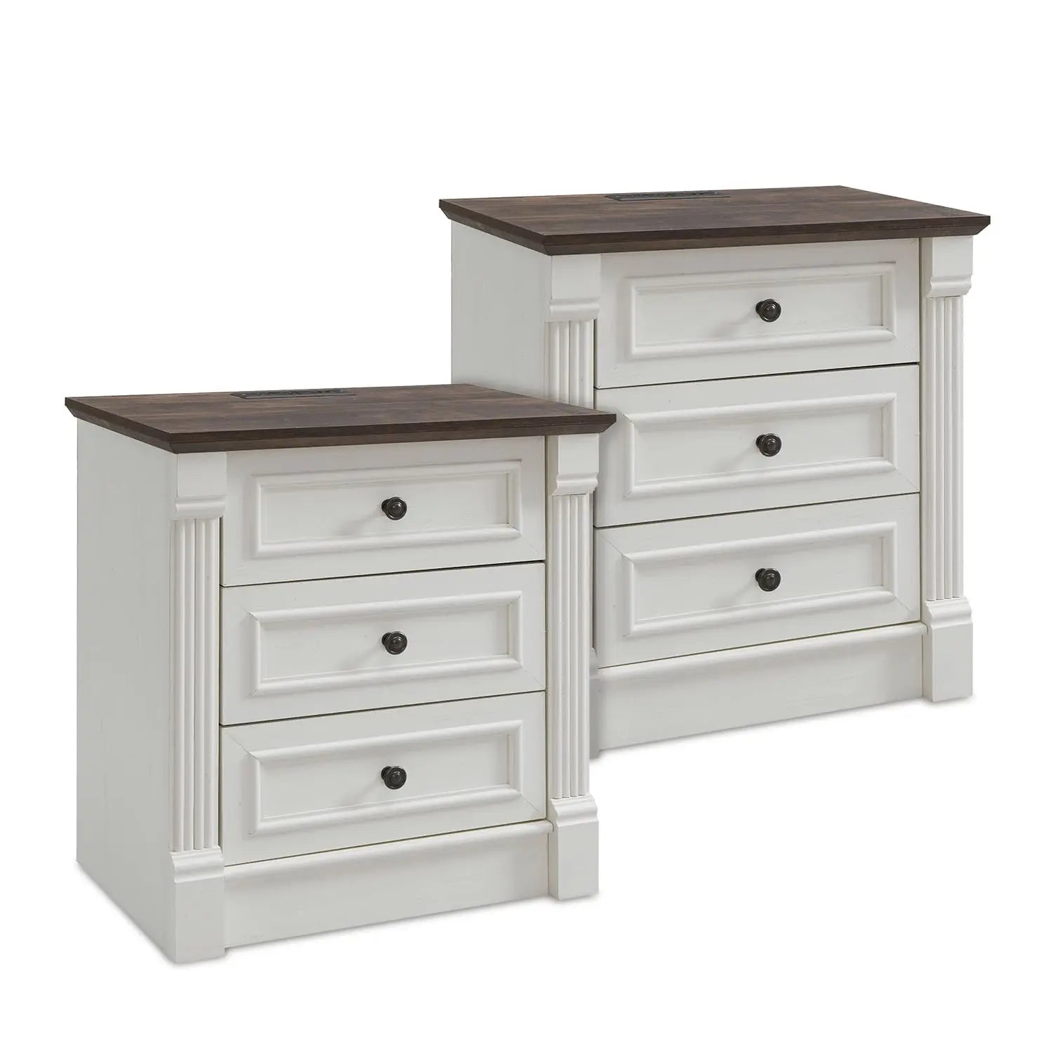 Roman Column Nightstand Set