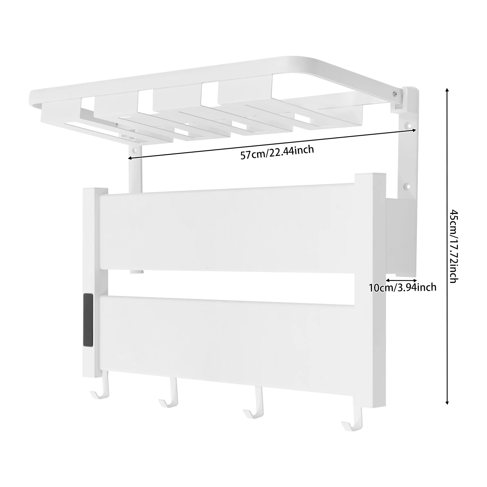 Serenity Spa Foldable Heated Towel Rack with Timer
