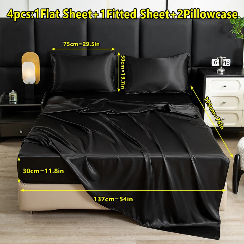 Silk Haven Satin Sheet Set
