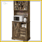Heritage Farmhouse Pantry Storage Cabinet – 71 Inch