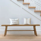 Haven Heritage Farmhouse Solid Wood Bench – 55 Inch