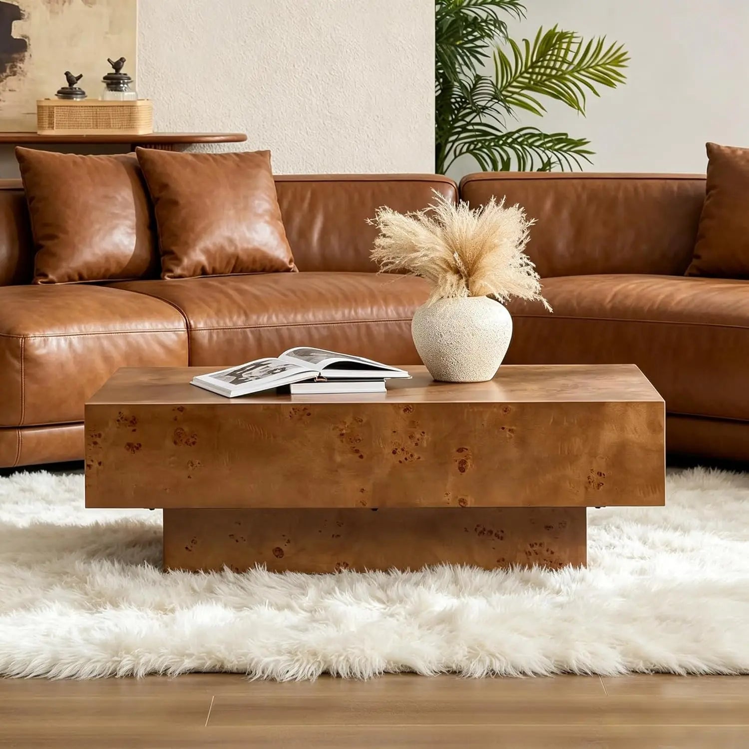 Sculpted Oval Coffee Table