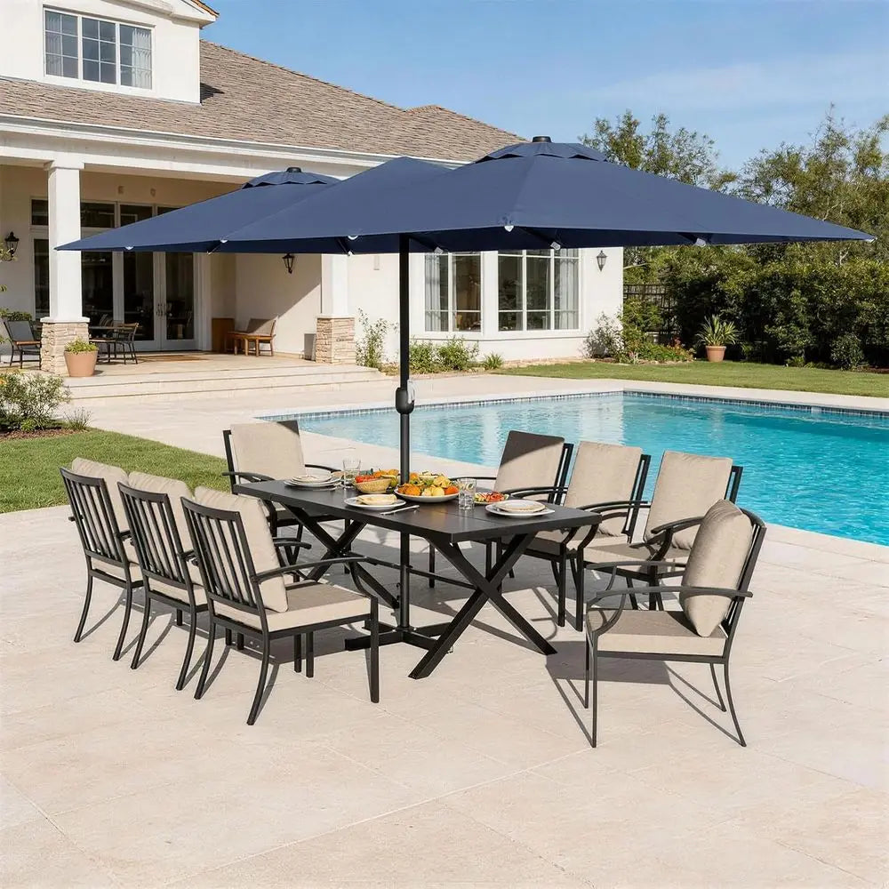 Sandstone Harbor 10-Piece Outdoor Dining Collection