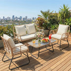 Willow Harbor Wicker Patio Conversation Set
