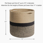 Willow Haven Handwoven Jute Plant Basket