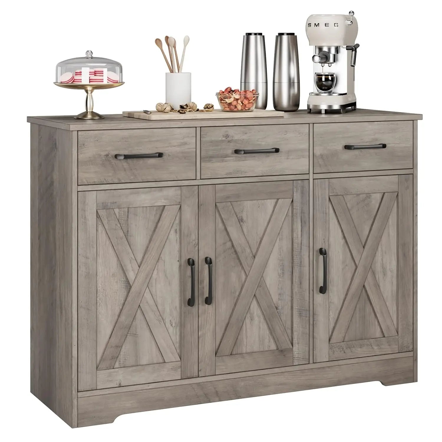 Haven Ridge Heritage Farmhouse Sideboard Buffet Cabinet