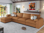 Haven Luxe Modular Leather Sectional Sofa
