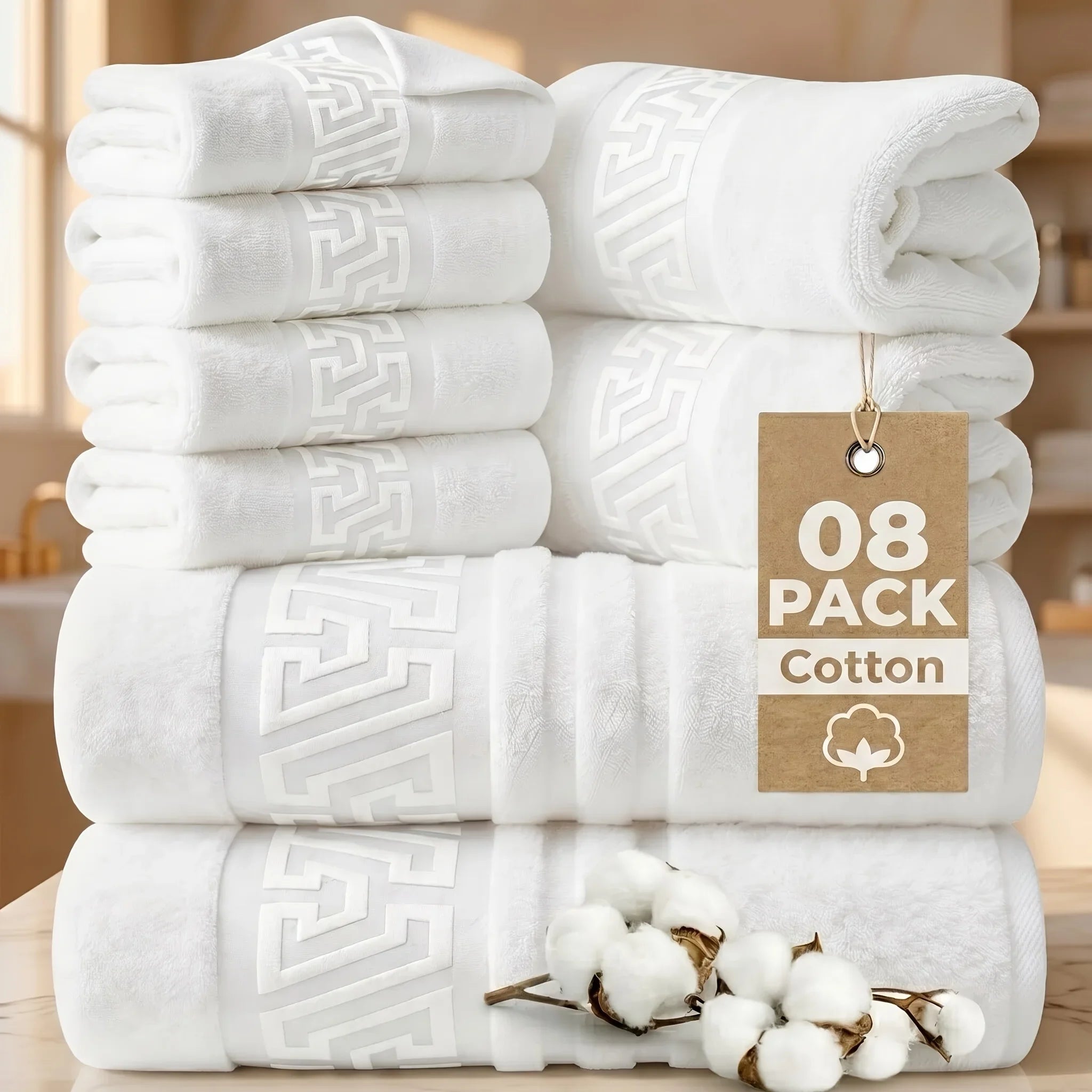Serenity Quick-Dry Cotton Bath Towel Collection