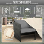Aspen Grove 3-Piece Wicker Patio Conversation Set