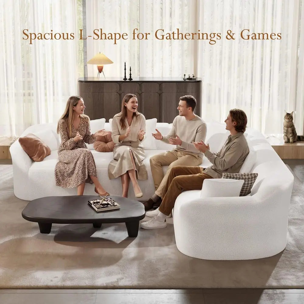 Cloudcrest Curved Chenille Sectional Sofa