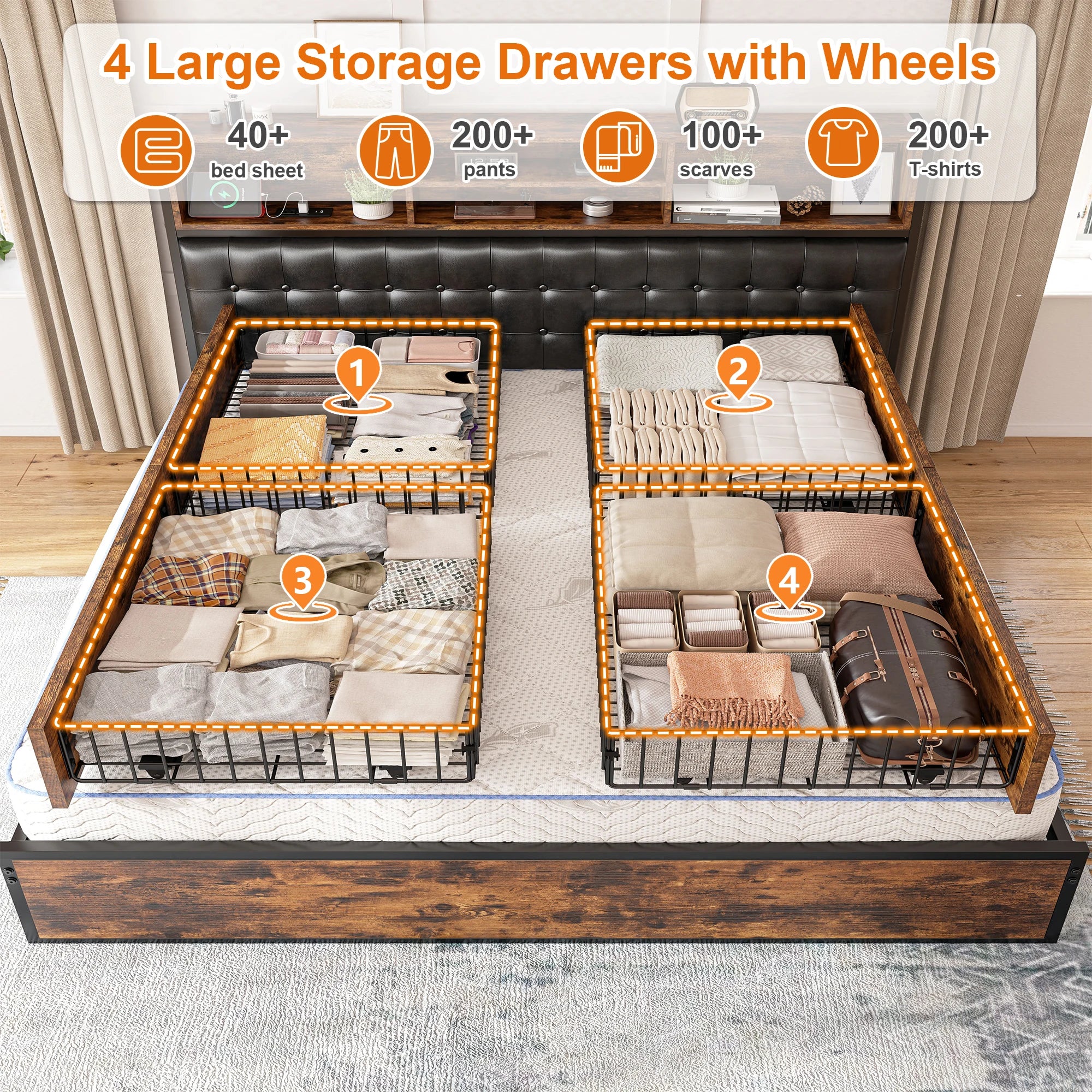 Havenridge Retreat Storage Bed Frame